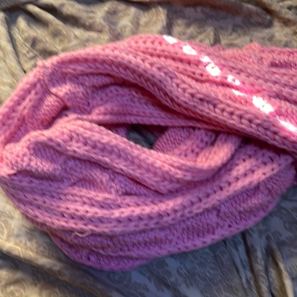 Light pink scarf for winter